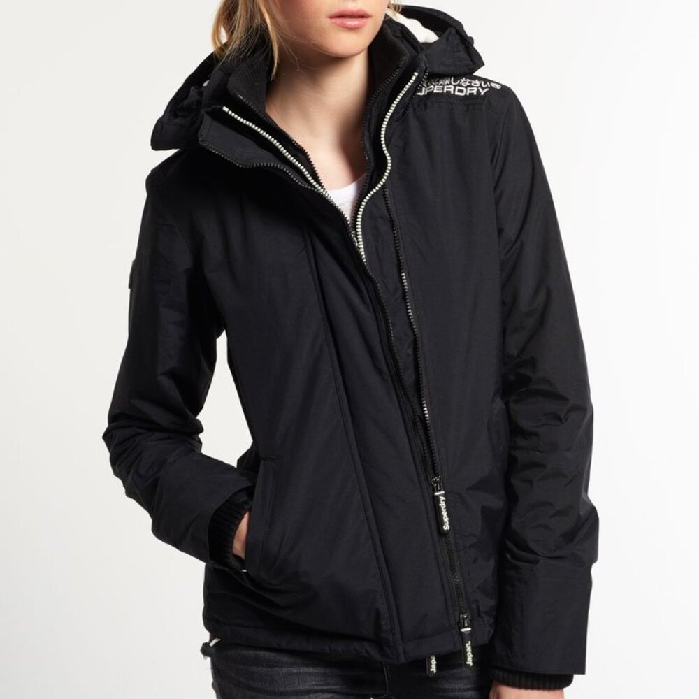 Superdry Black Original Windcheater Jacket in XS